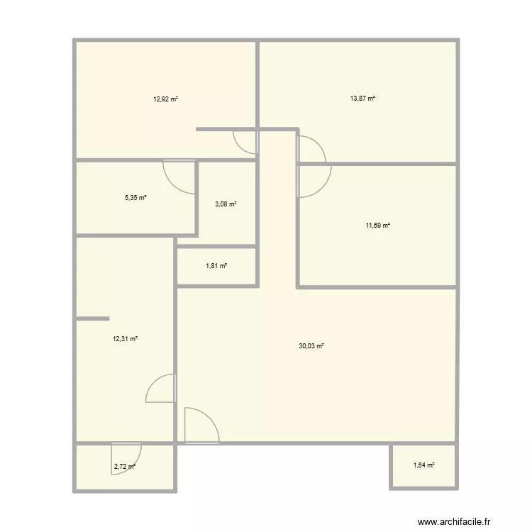 hghg. Plan de 10  et 95 m²
