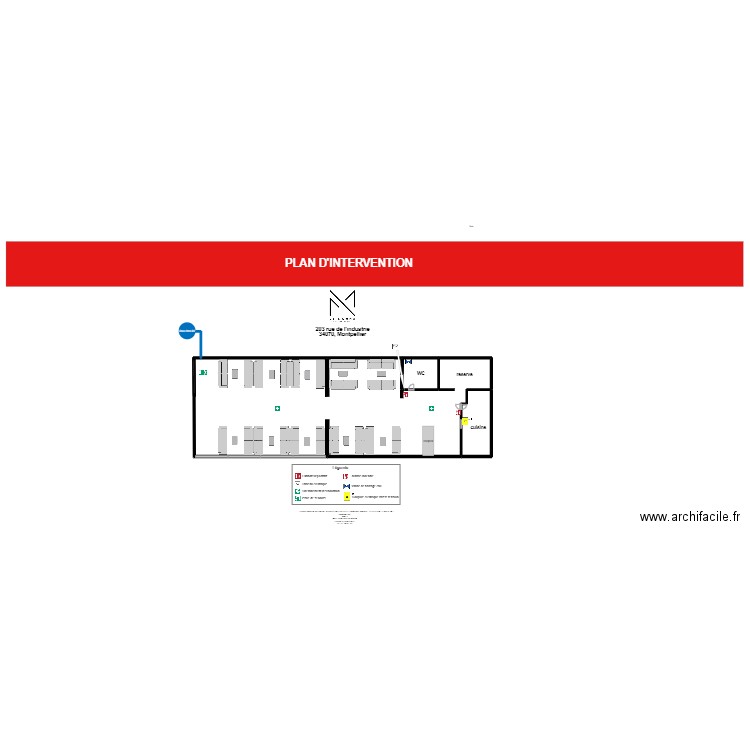     le monna restaurent lounge. Plan de 3 pièces et 692 m2