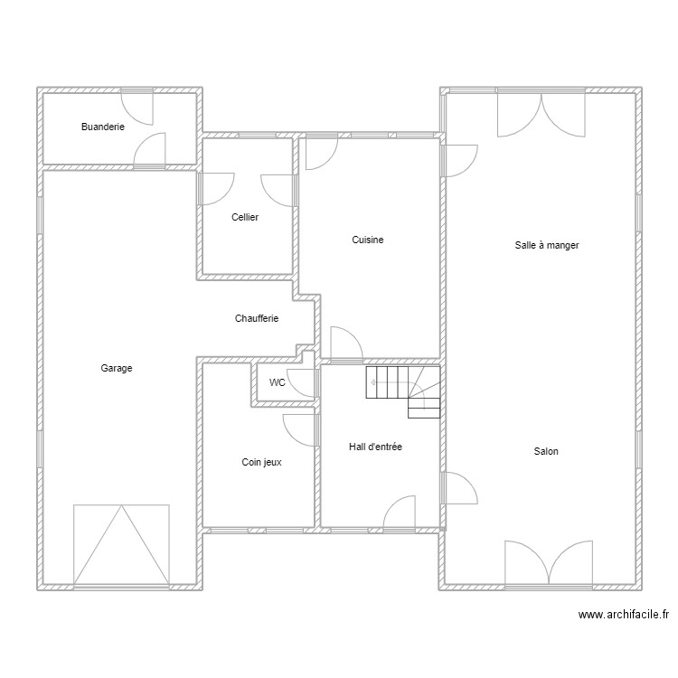 Welter. Plan de 7 pièces et 163 m2