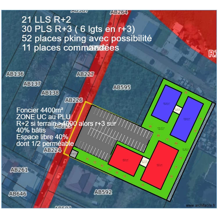 ETANG ST ANDRE v2. Plan de 10 pièces et 1488 m2