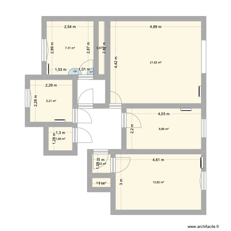 appartement MQ. Plan de 0 pièce et 0 m2