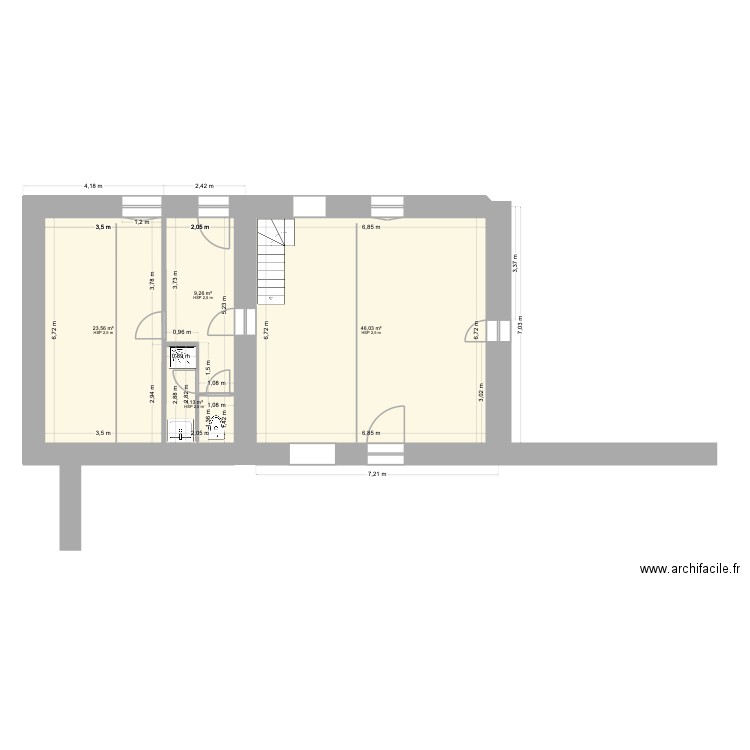 plan masse ma maison. Plan de 4 pièces et 83 m2