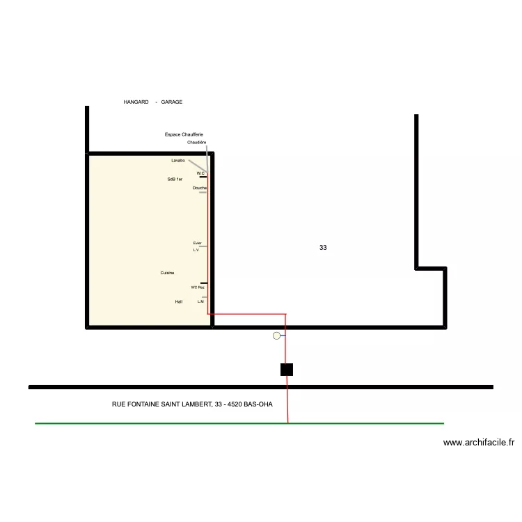 saint lambert. Plan de 