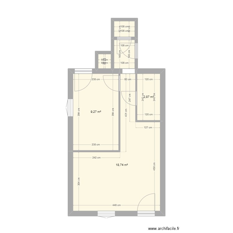 SAINTE ROSE - PLAN NU. Plan de 6 pièces et 34 m2