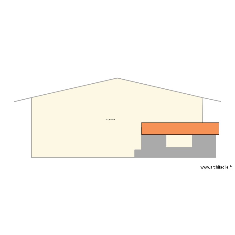 cuisine ete. Plan de 7 pièces et 60 m2