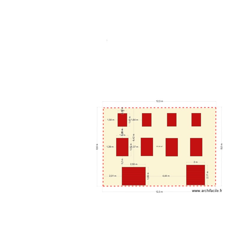 16 Conti A. Plan de 1 pièce et 102 m2