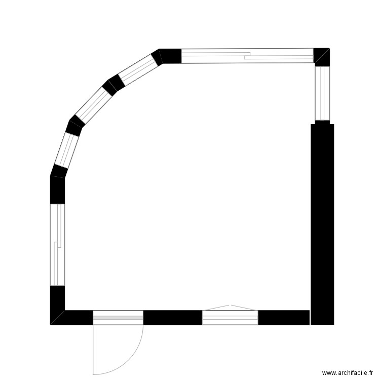 veranda. Plan de 0 pièce et 0 m2
