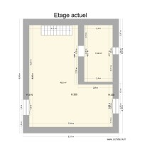 Plan etage existant location n7