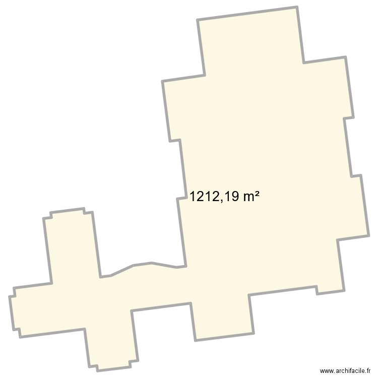 76591 SJD Ecole primaire. Plan de 1 pièce et 1212 m2