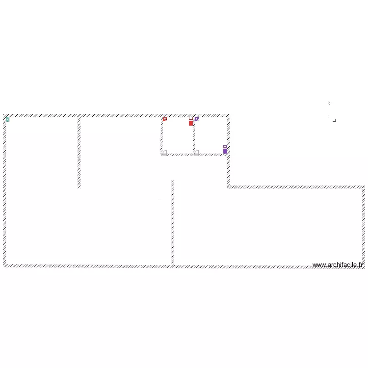 Maison Apolline. Plan de 1  et 2098 m²
