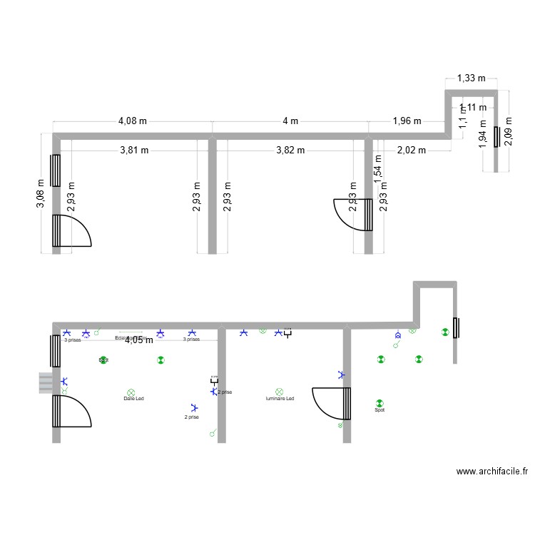 Cellules 3D AT 6A. Plan de 0 pièce et 0 m2