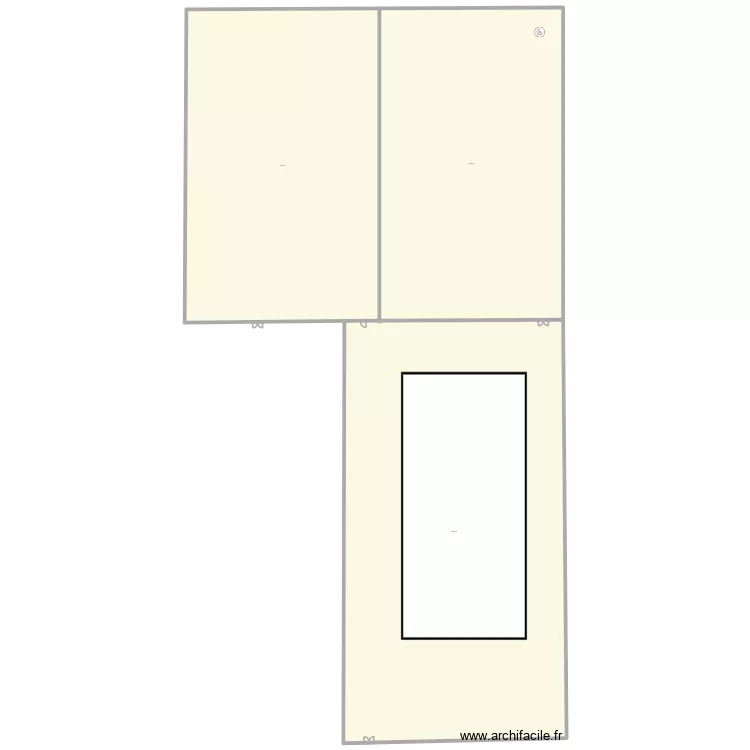 Piscine. Plan de 3  et 4087 m²