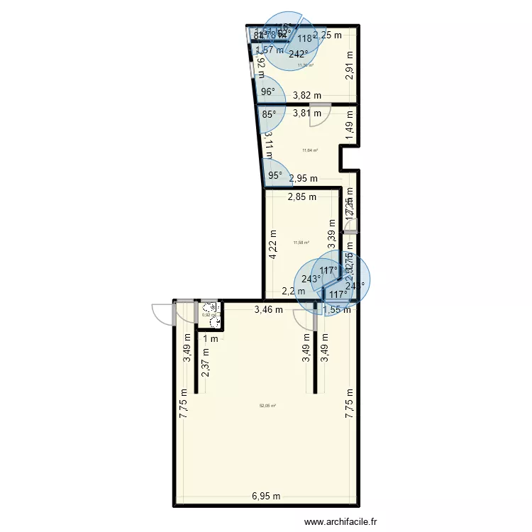 Apt n&deg;5. Plan de 