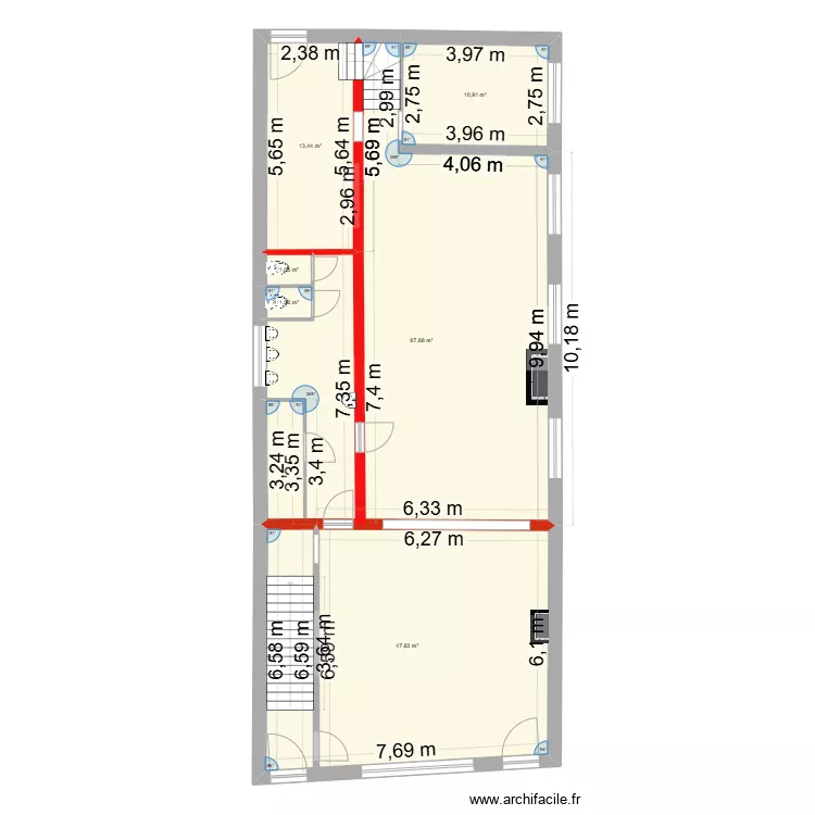 PLAN RDC RESTAURANT. Plan de 