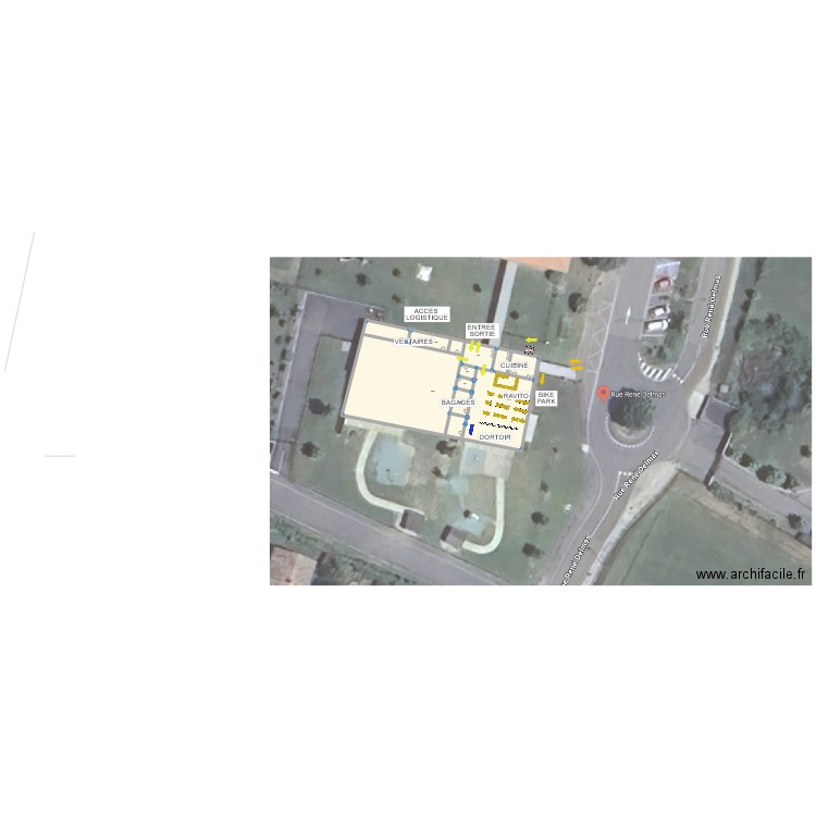 RAF25 - MONTASTRUC. Plan de 7 pièces et 777 m2