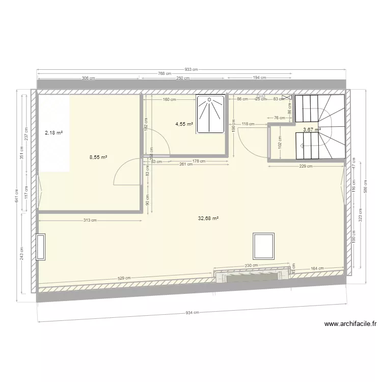 Appartement 3ème étage définitif cotation. Plan de Appartement 3ème étage définitif cotation. Plan de