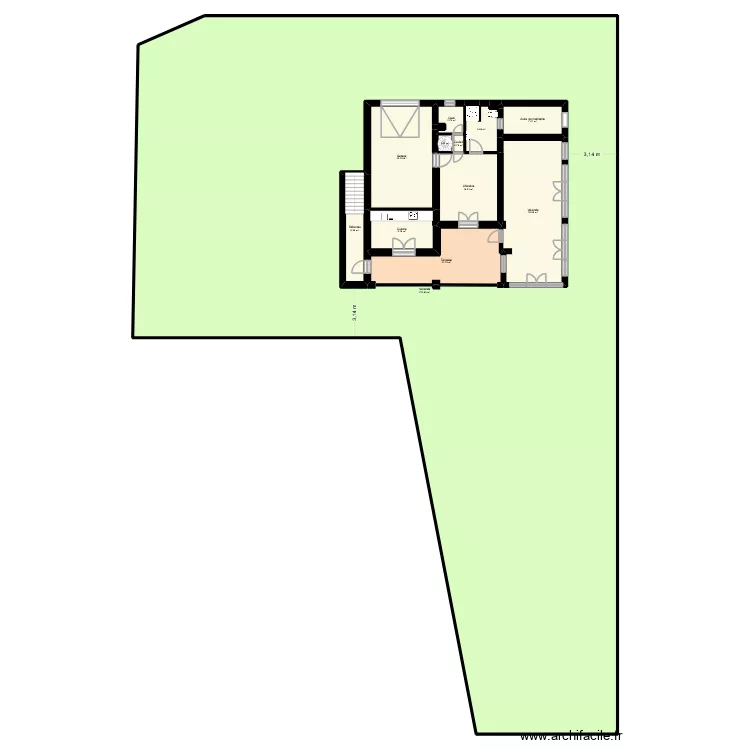 POUSSEL VIGNES. Plan de 28 pièces et 1176 m²