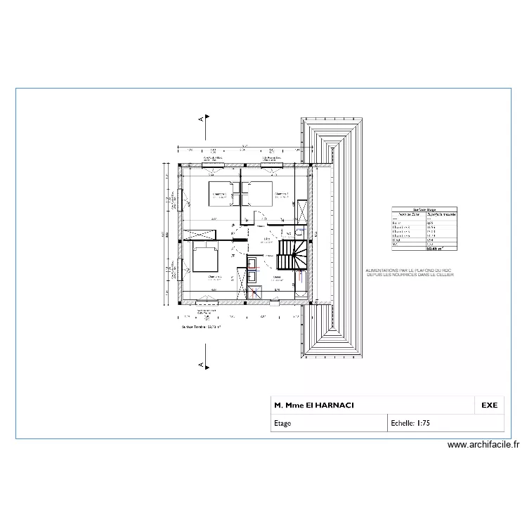EL HARNACI ETAGE HYDRAULIQUE. Plan de 