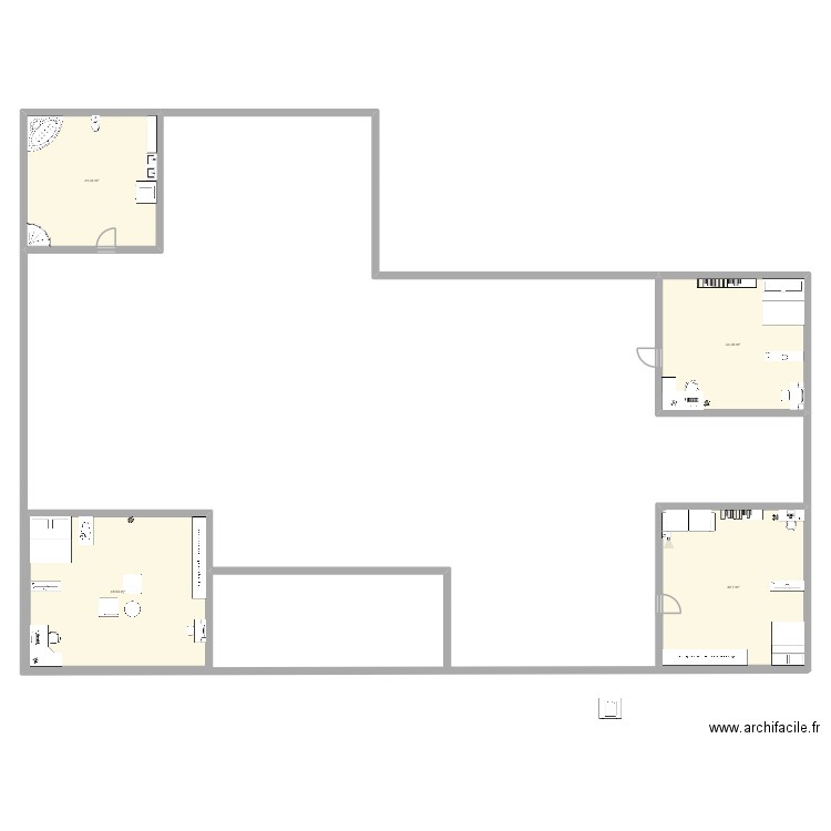 TEST YASMINE. Plan de 4 pièces et 155 m2