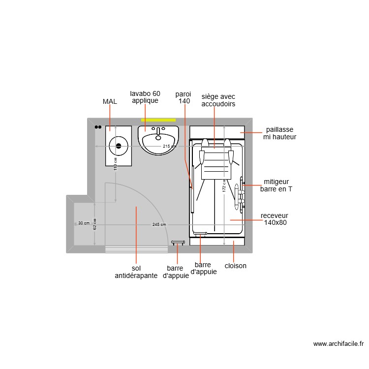 SCHEYER. Plan de 0 pièce et 0 m2