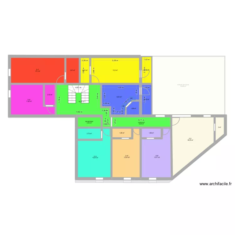 lourdes avant travaux FINAL. Plan de 77 et 751 m² lourdes avant travaux FINAL. Plan de 77 et 751 m²