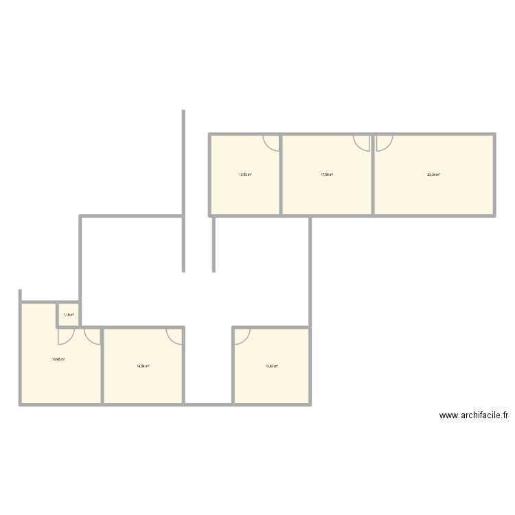 VERSION 2. Plan de 7 pièces et 101 m2
