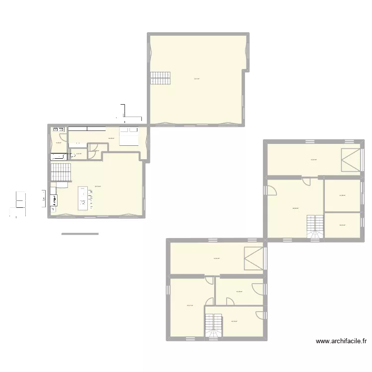 Plan Sarah v2. Plan de 15  et 368 m²