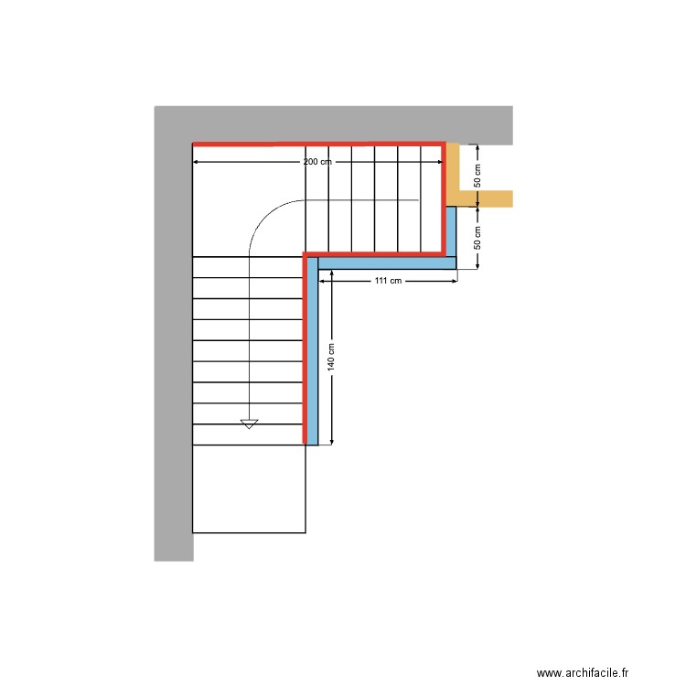 Attic Bierges. Plan de 0 pièce et 0 m2