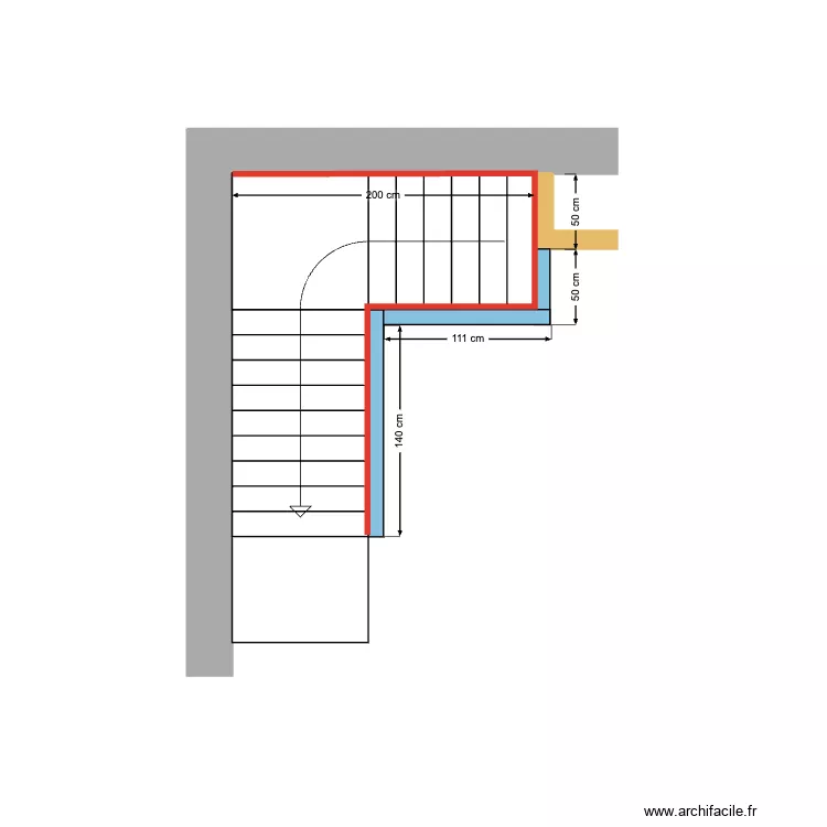Attic Bierges. Plan de 