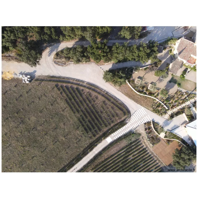 Allee Cypr&egrave;s. Plan de 