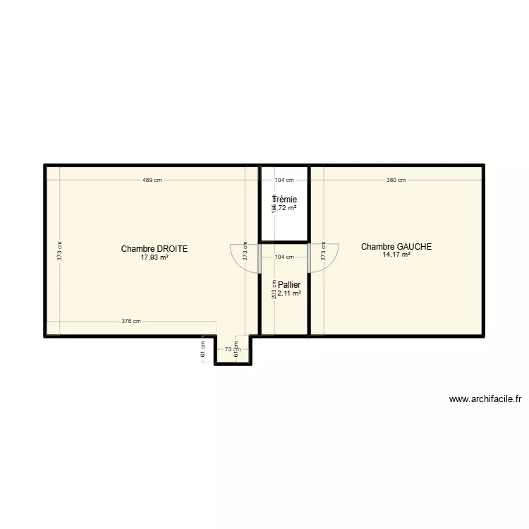 PLET ETAGE. Plan de 
