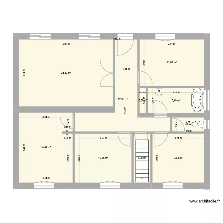 MAISON GUILLET. Plan de 10 et 95 m² MAISON GUILLET. Plan de 10 et 95 m²
