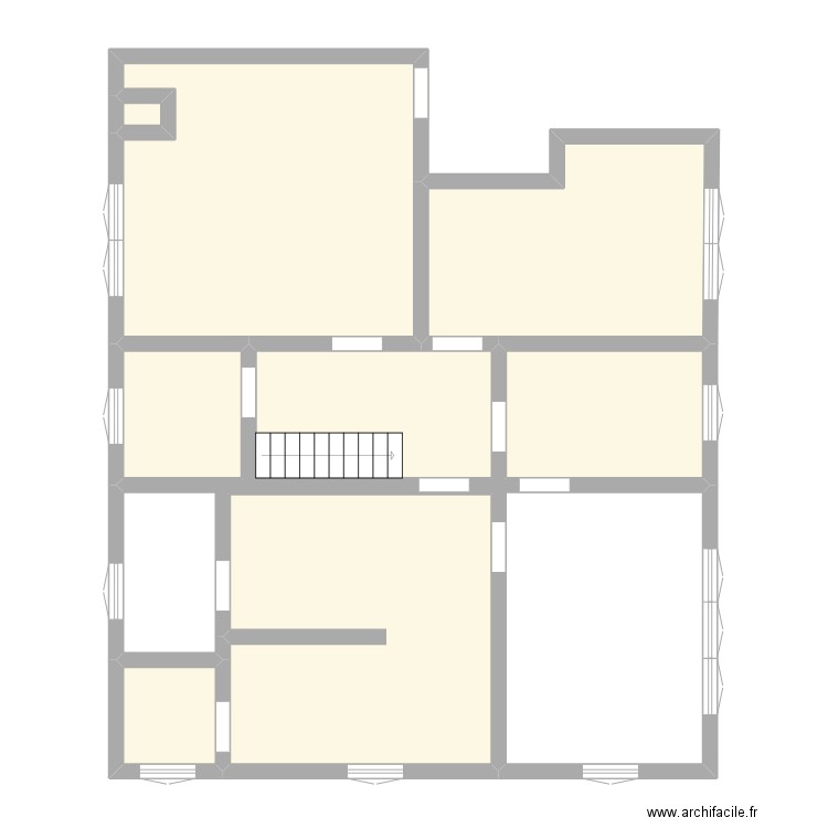 Vaulruz. Plan de 8 pièces et 86 m2