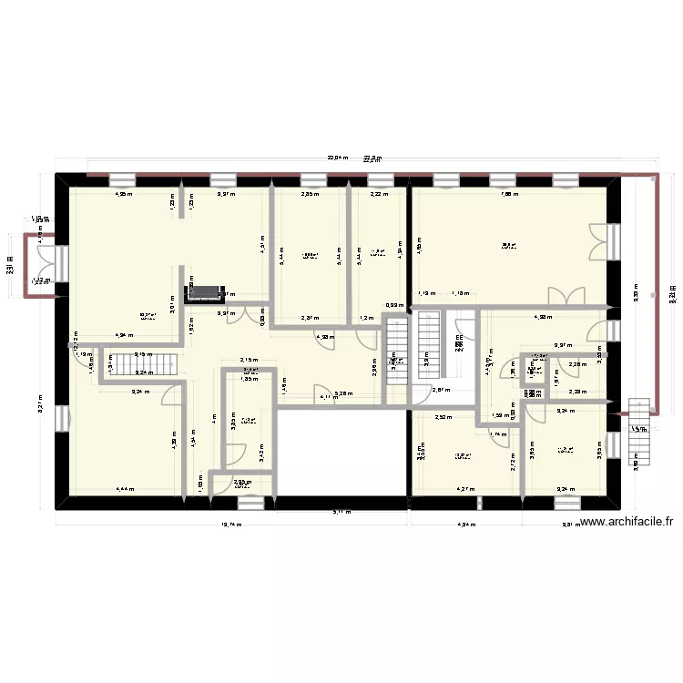 champtonnay 1er. Plan de 12  et 213 m²