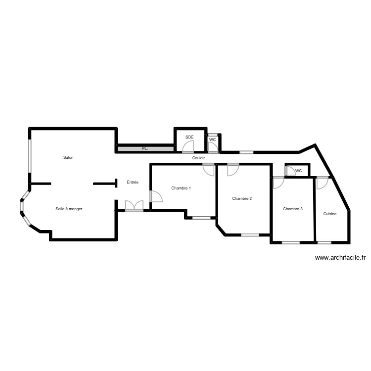 PLAN ABERGEL. Plan de 9 Pièces et 53 m² PLAN ABERGEL. Plan de 9 Pièces et 53 m²