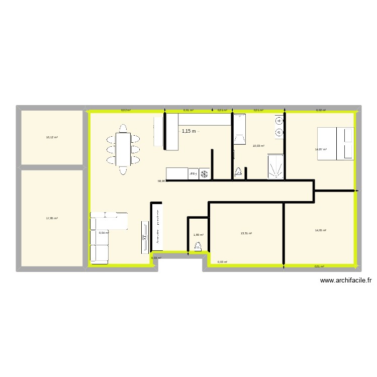 un autre plan. Plan de 0 pièce et 0 m2