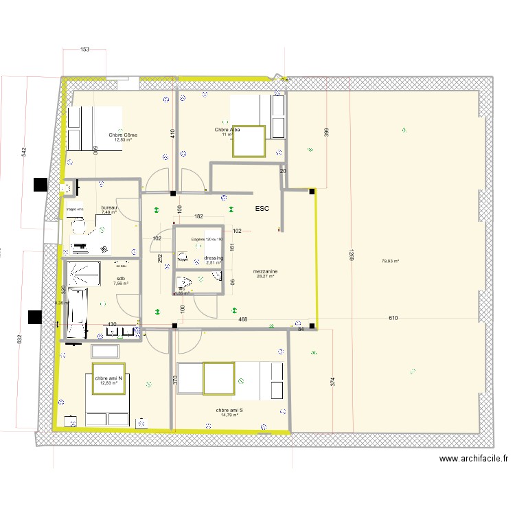 Etage-V5-new. Plan de 0 pièce et 0 m2
