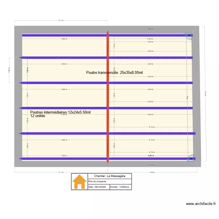 Plan TOURRET. Plan de 