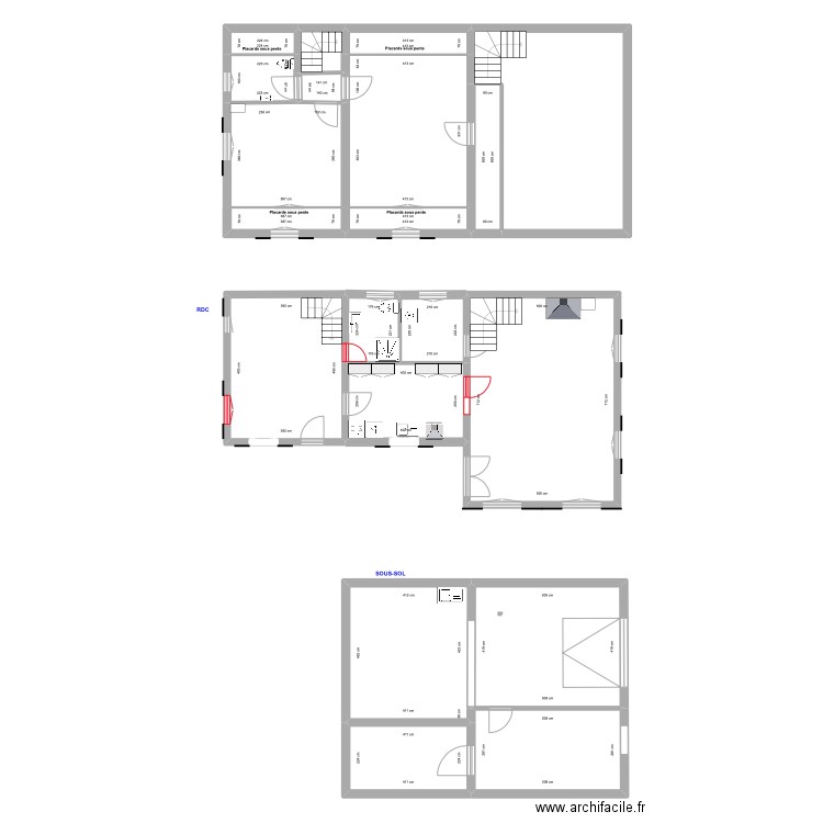 Chanoisy Vierge (pour elec). Plan de 20 pièces et 228 m2