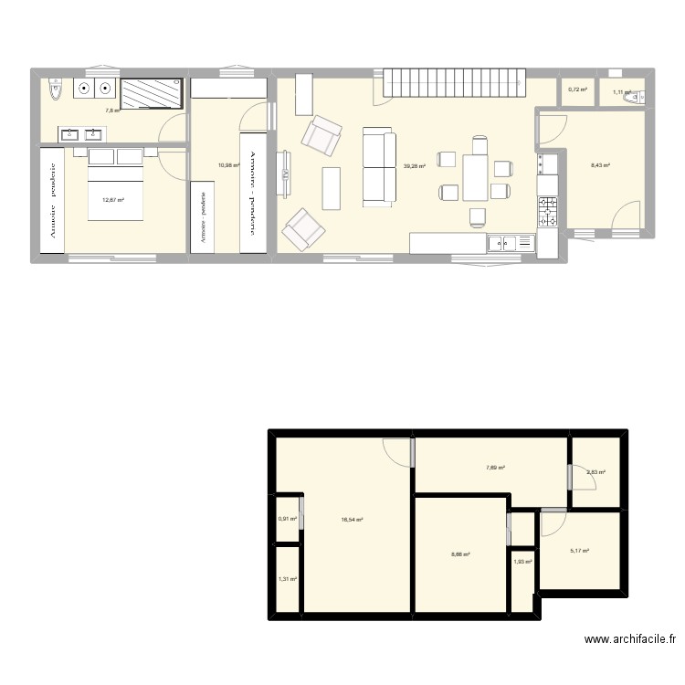maison Mag 2. Plan de 15 pièces et 126 m2