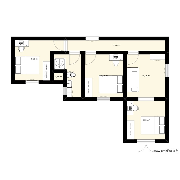 5ch gayet etage v1. Plan de 0 pièce et 0 m2