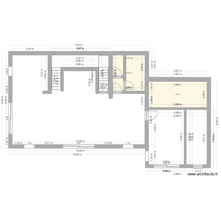 RIOU. Plan de 0 pièce et 0 m2