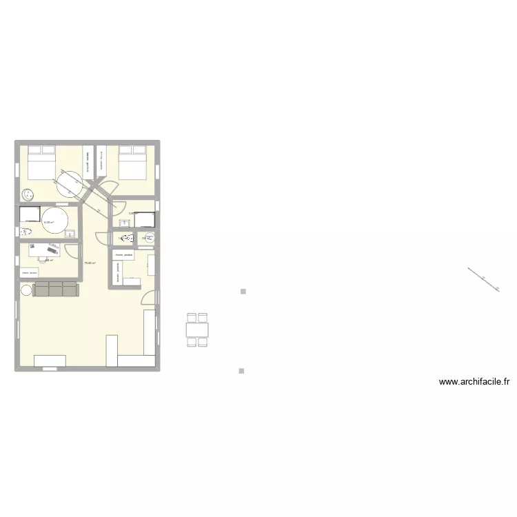 vinezac pierre 2. Plan de 6  et 92 m²