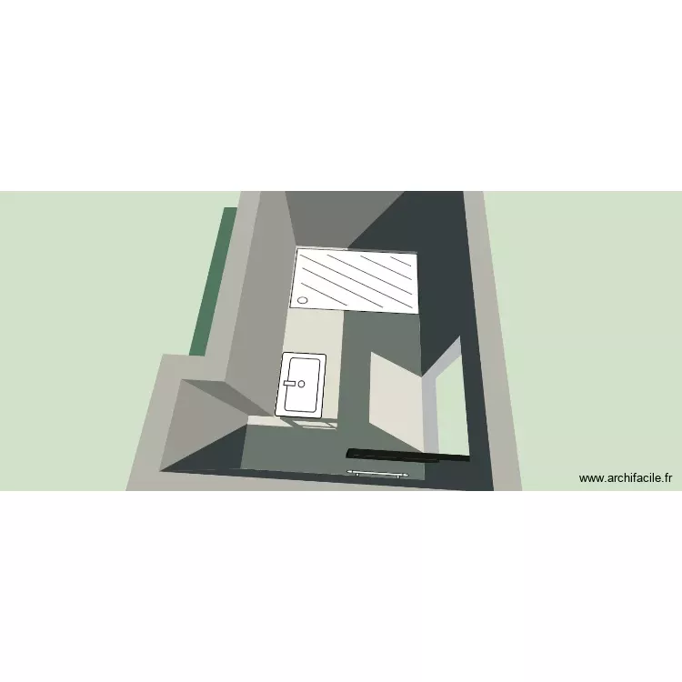 sdb. Plan de 1 Pièce et 12 m² sdb. Plan de 1 Pièce et 12 m²
