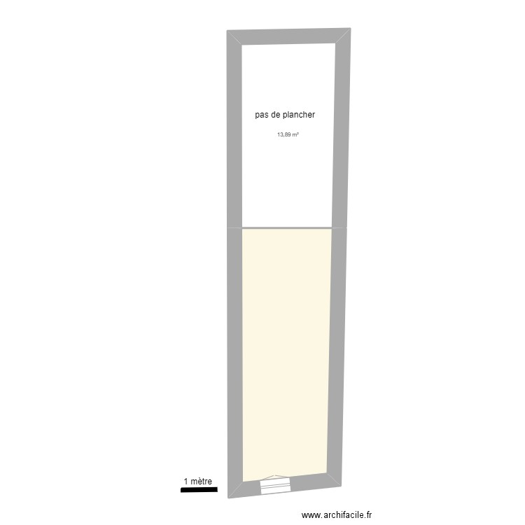 POTIERS 7 R+2. Plan de 2 pièces et 32 m2