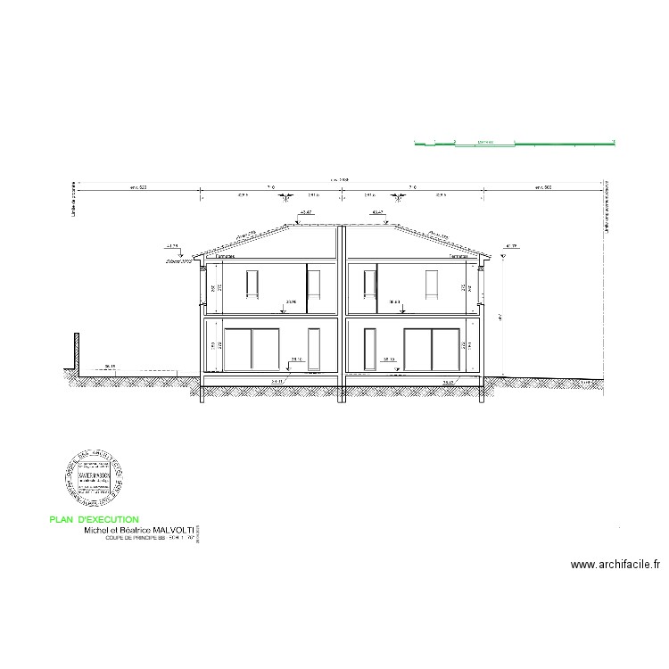 COUPE DE PRINCIPE BB - INDICE A - 28-04-25. Plan de 0 pièce et 0 m2