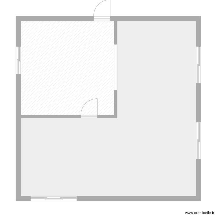 Accueil. Plan de 2 pièces et 89 m2