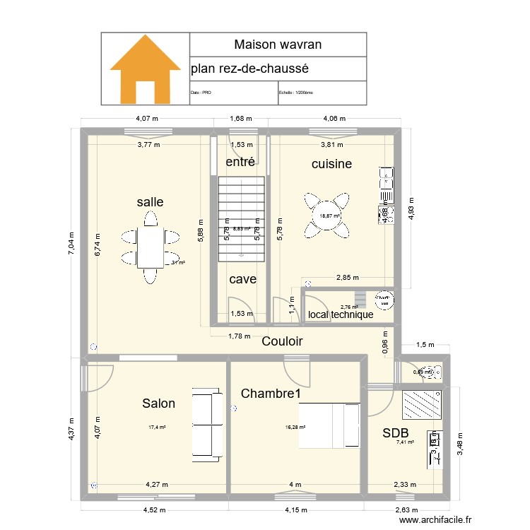 Maison Wavran Liagre. Plan de 0 pièce et 0 m2