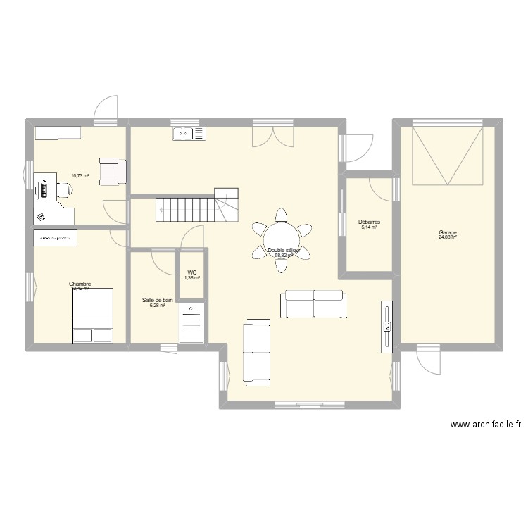 PLAN V 2. Plan de 7 pièces et 119 m2