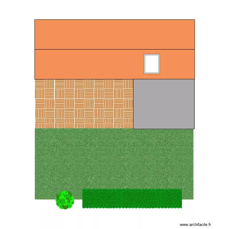 Mobil-home vue haut. Plan de 2 et 28 m² Mobil-home vue haut. Plan de 2 et 28 m²